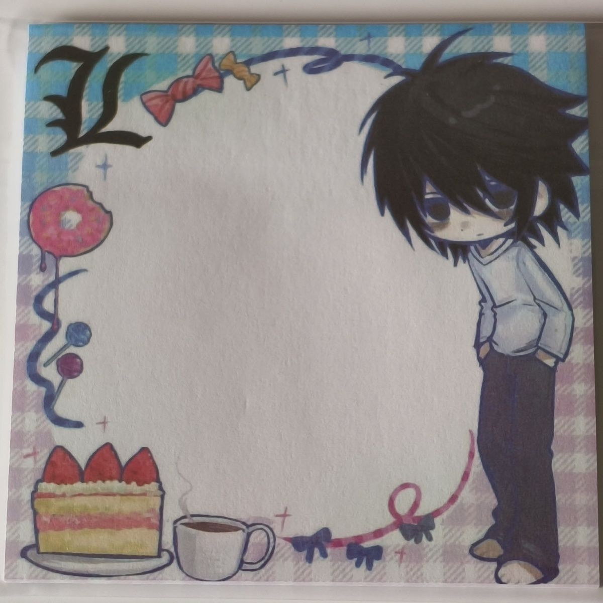 Printer Paper - Death Note L Anime Memo Pad