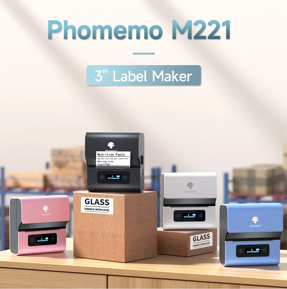 Real Phomemo M221 3inch Waterp - Label Maker recension och pris