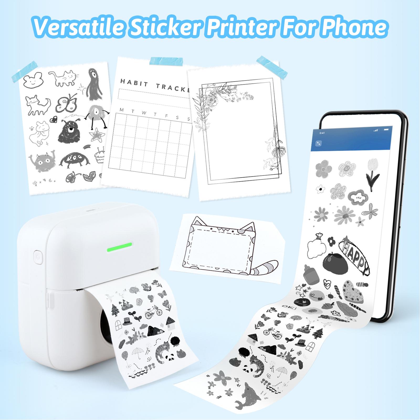 Portable Thermal Printer with  - Printer Paper recension och pris