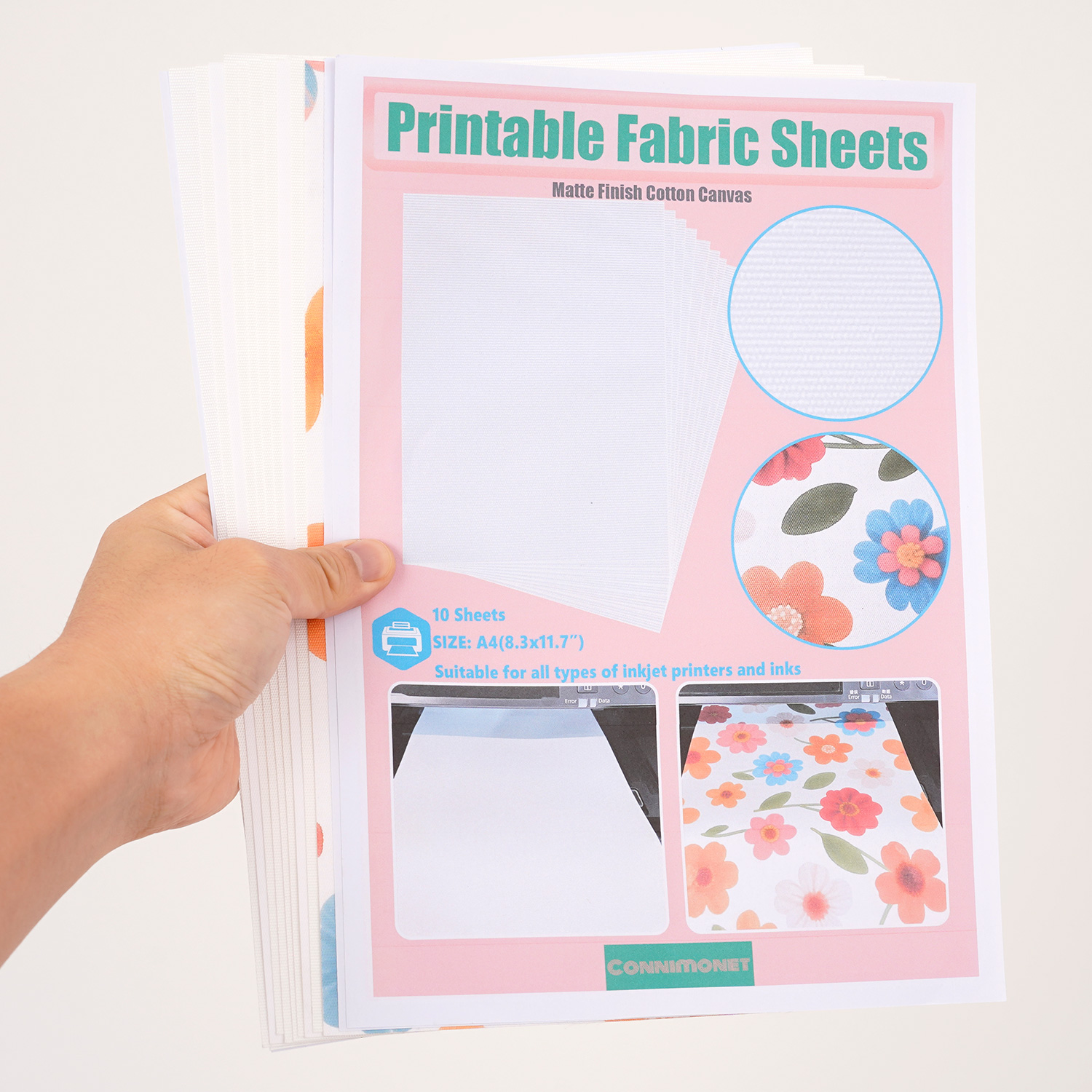 5pcs/10pcs Printable White Cot - Commercial Fabric Printing Machine recension och pris