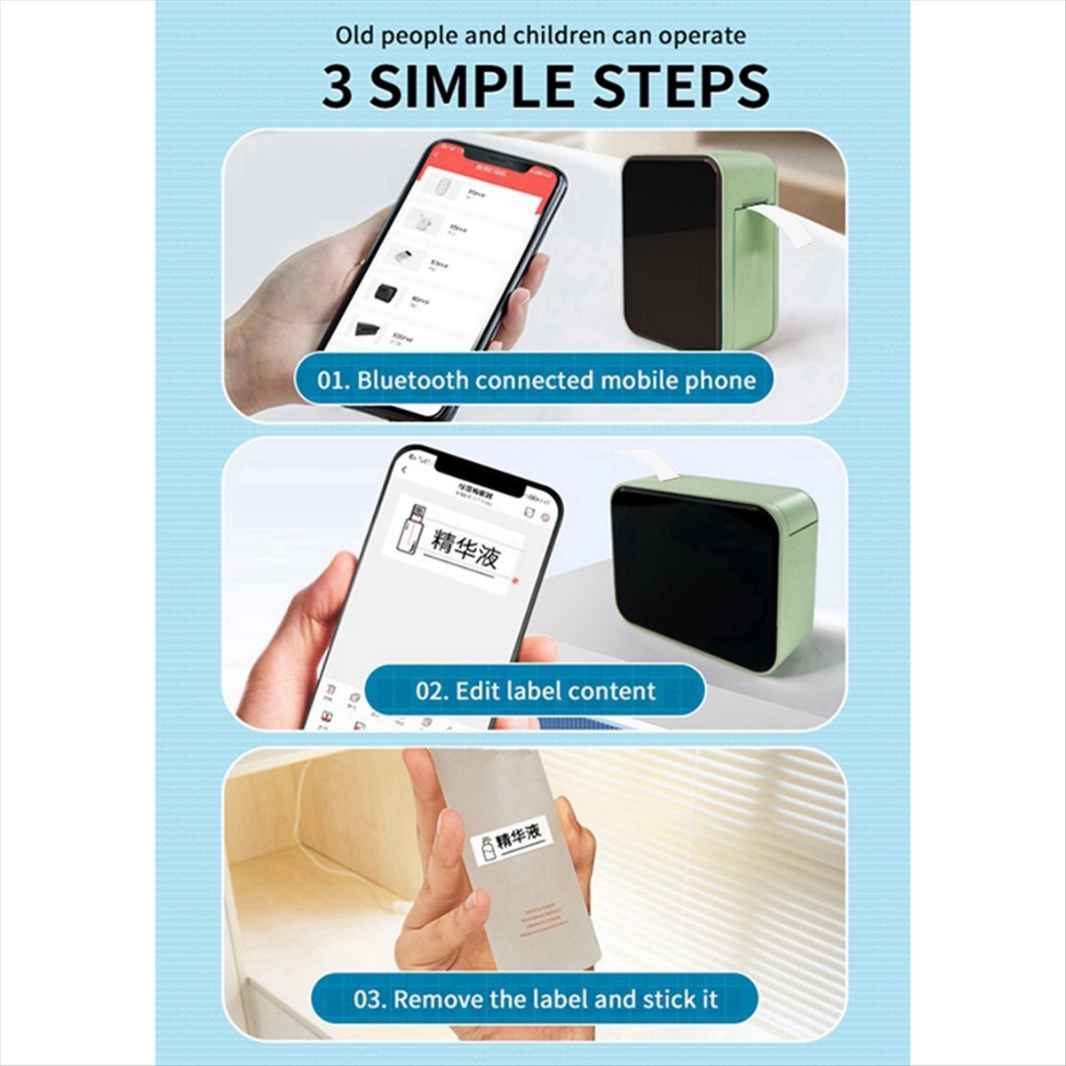 Fits for P15 Wireless Label Pr - Label Maker recension och pris