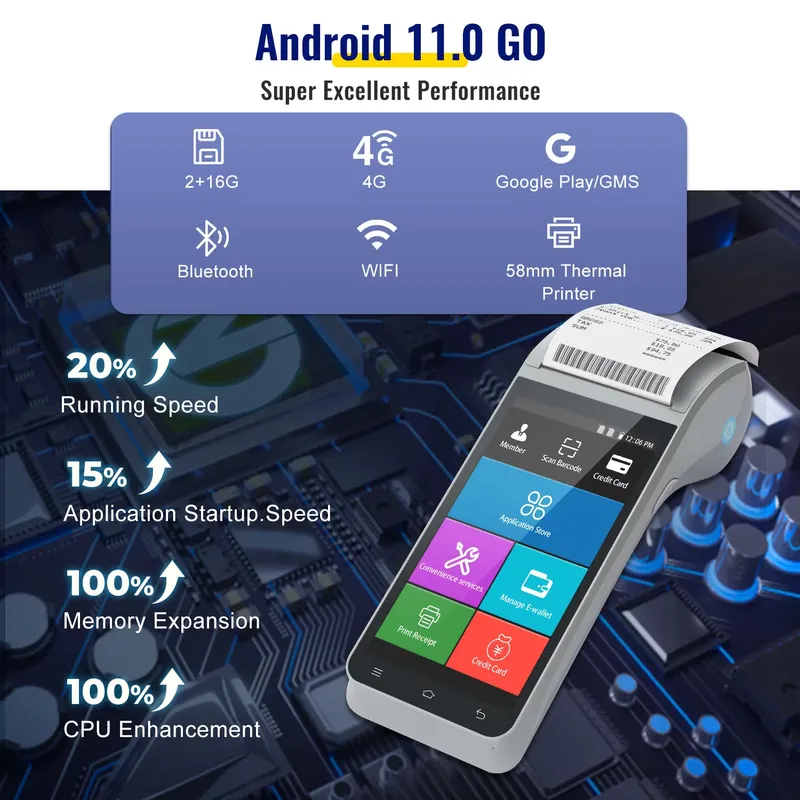 Z91 5.5inch Touch Screen Andro - Receipt Printer recension och pris