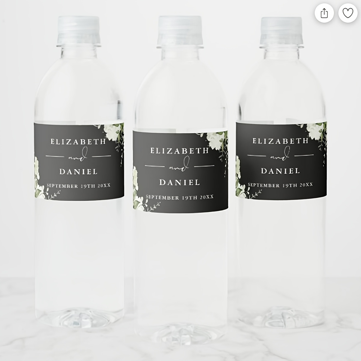 Custom Wedding Welcome Water B - Label Maker recension och pris