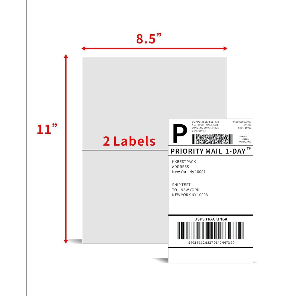 Half Sheet Shipping Labels for - Label Printer recension och pris