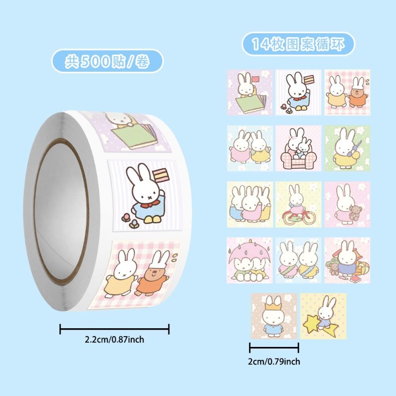 Miffy 500pcs Roll Sticker High - Printer Paper recension och pris