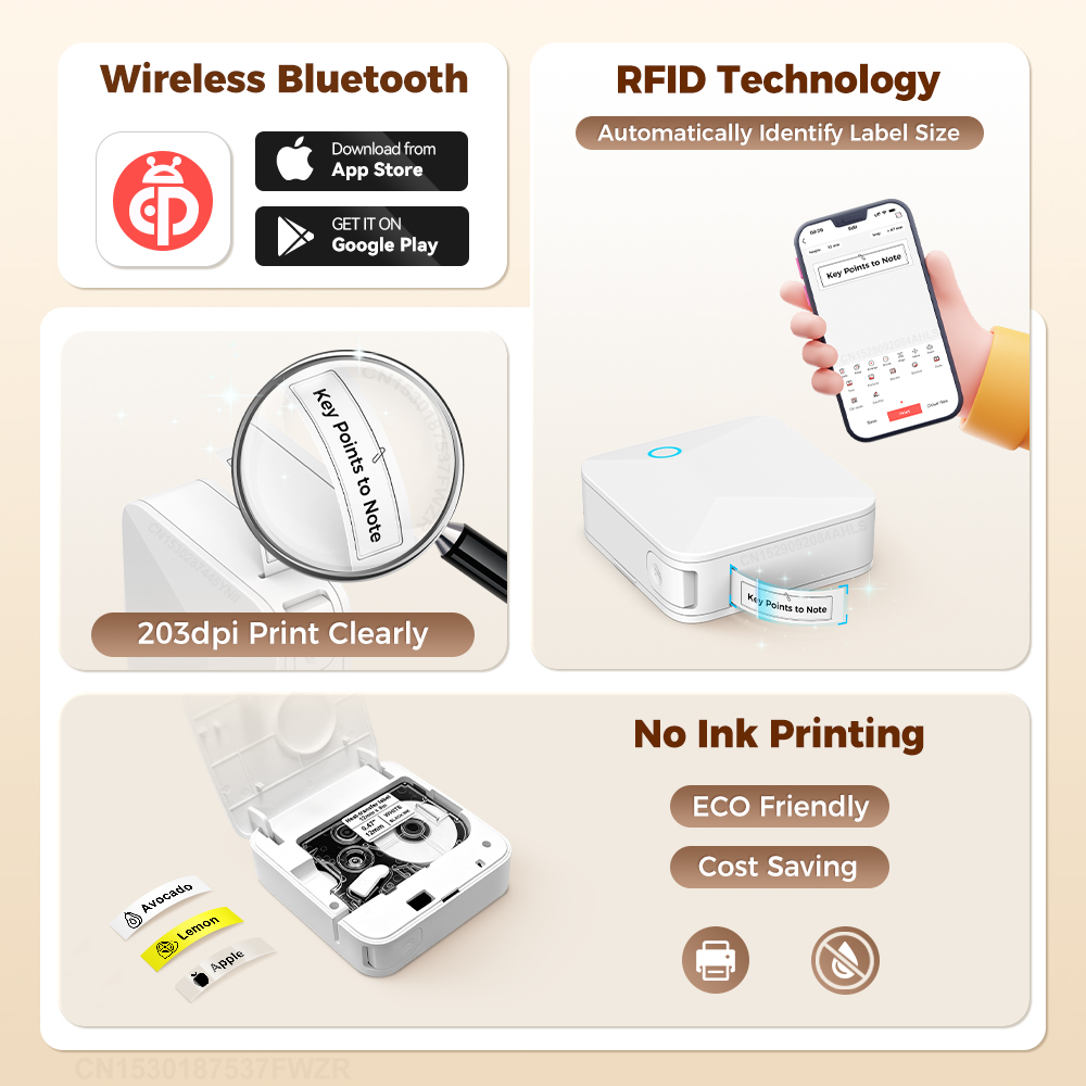 Mini Label Maker R15 Thermal T - Commercial Fabric Printing Machine recension och pris