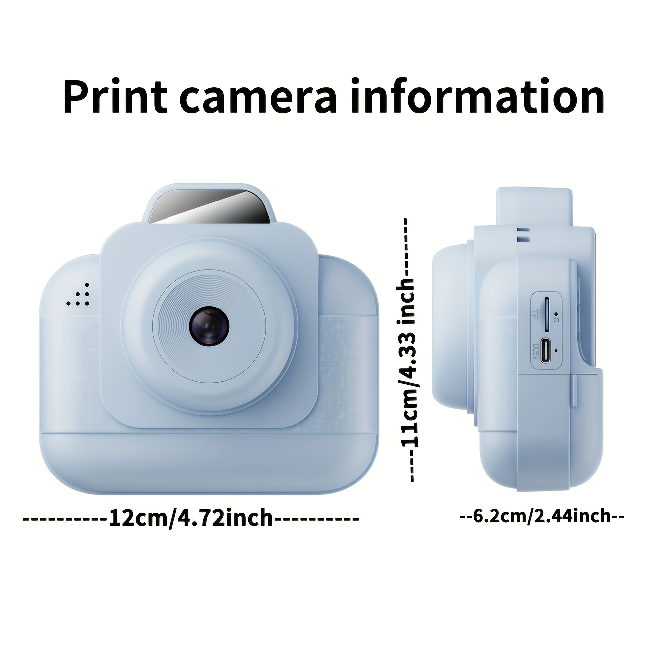 Portable photo printer (blue)  - Photo Printer recension och pris