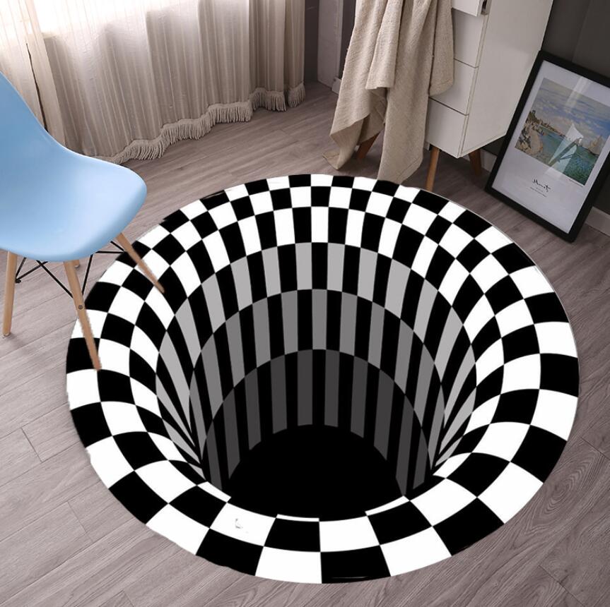 Geometric Bedroom Rugs Black W - Commercial Fabric Printing Machine recension och pris