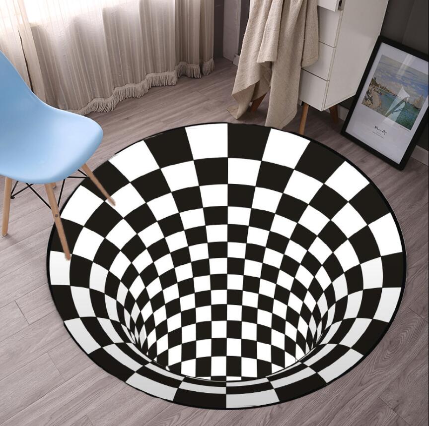 Geometric Bedroom Rugs Black W - Commercial Fabric Printing Machine recension och pris