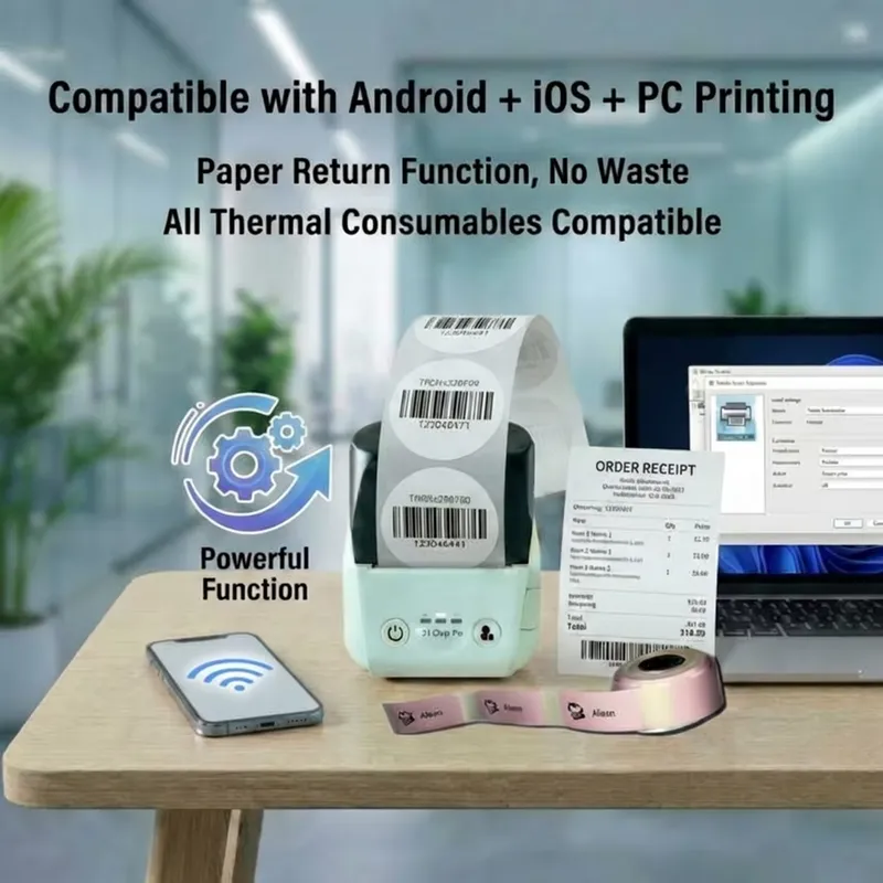 Mini 58mm Receipt Thermal Port - Label Printer recension och pris