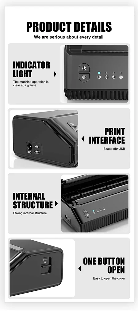 MHT-P8008  thermal tattoo tran - Thermal Printer recension och pris